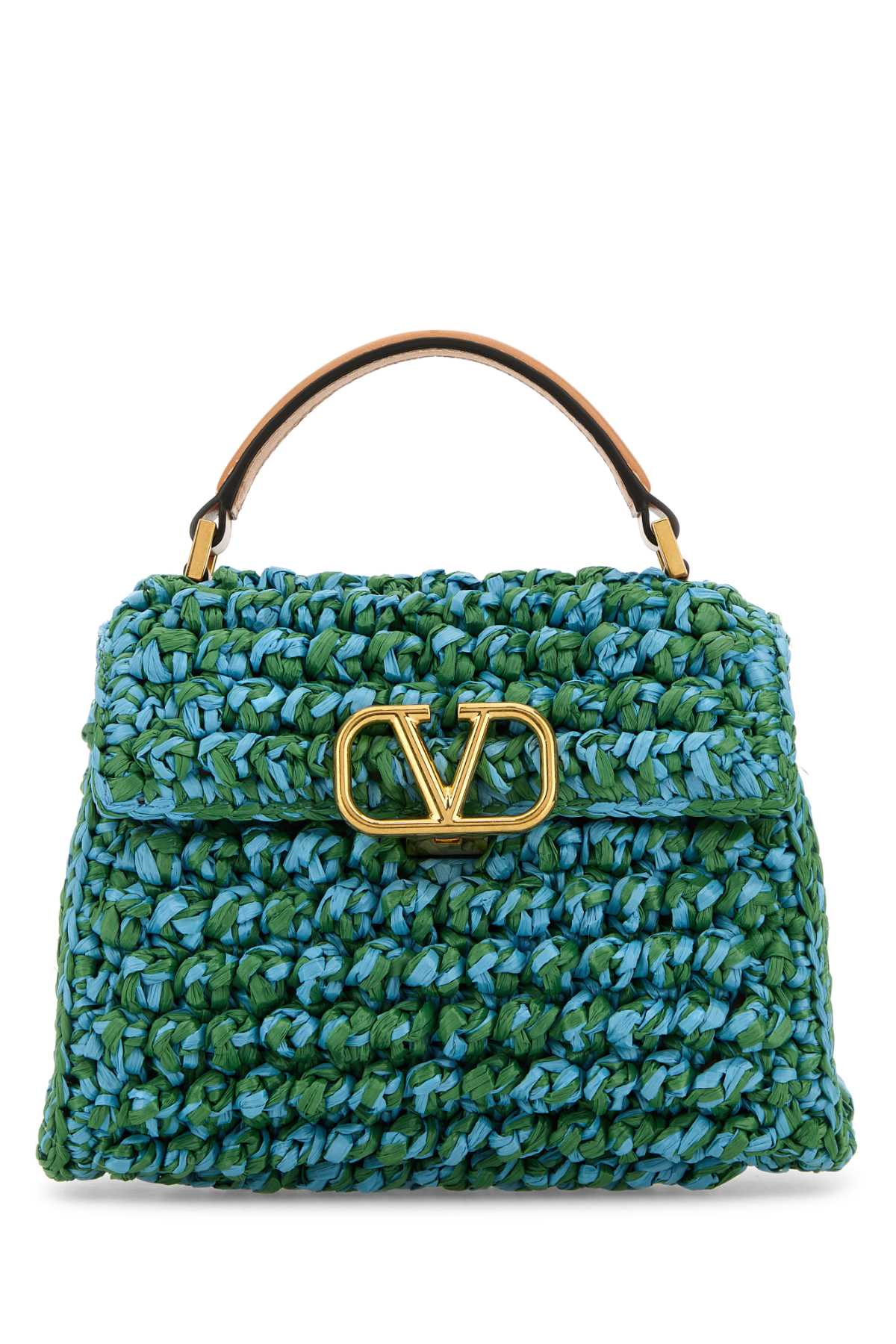 TWO-TONE RAFFIA VSLING HANDBAG Valentino Garavani MULTICOLOURED TU
