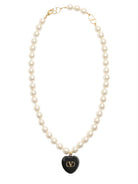 IVORY PEARLS COEUR ROYAL NECKLACE Valentino Garavani WHITE TU