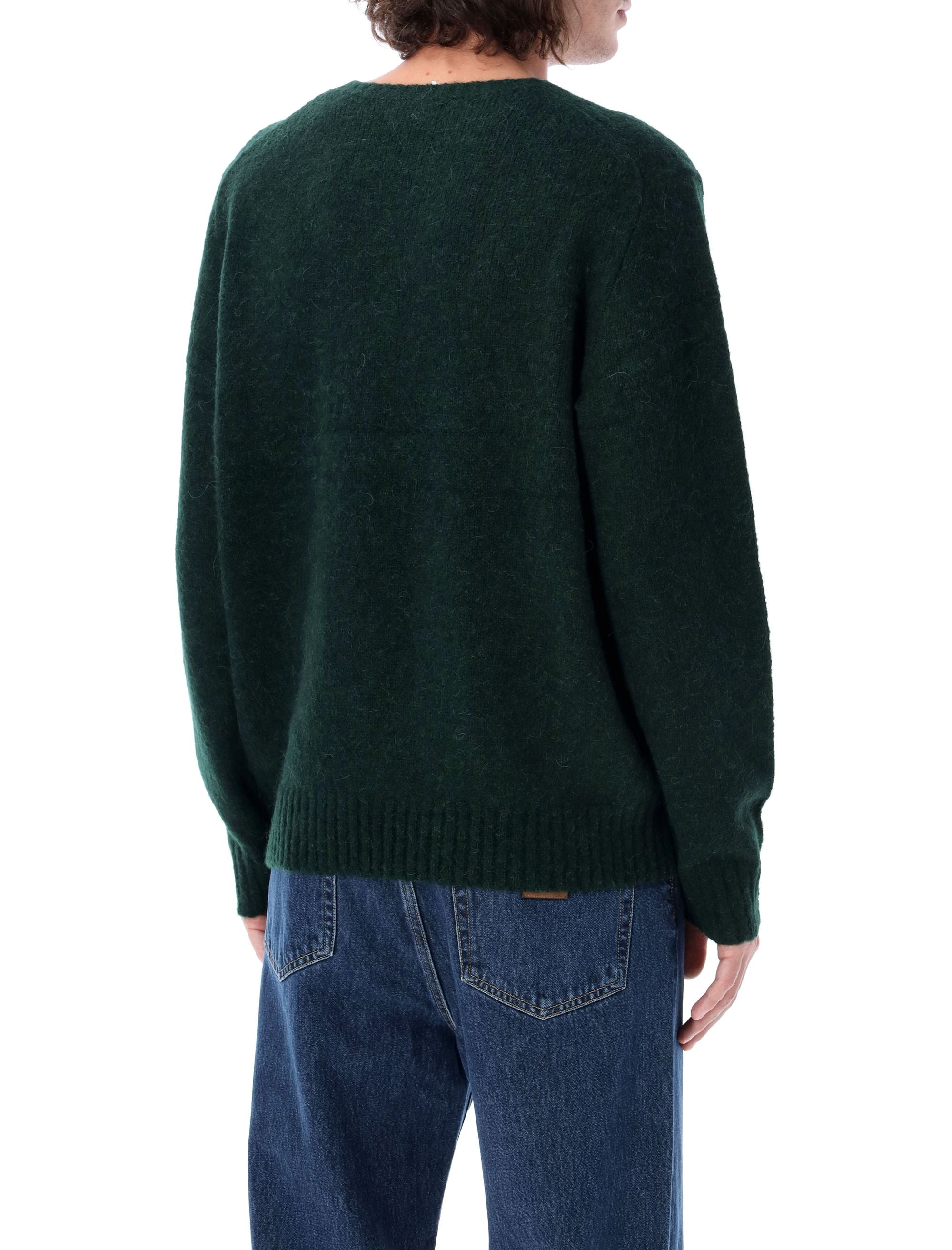 DARK GREEN WOOL BLEND SWEATER Polo Ralph Lauren