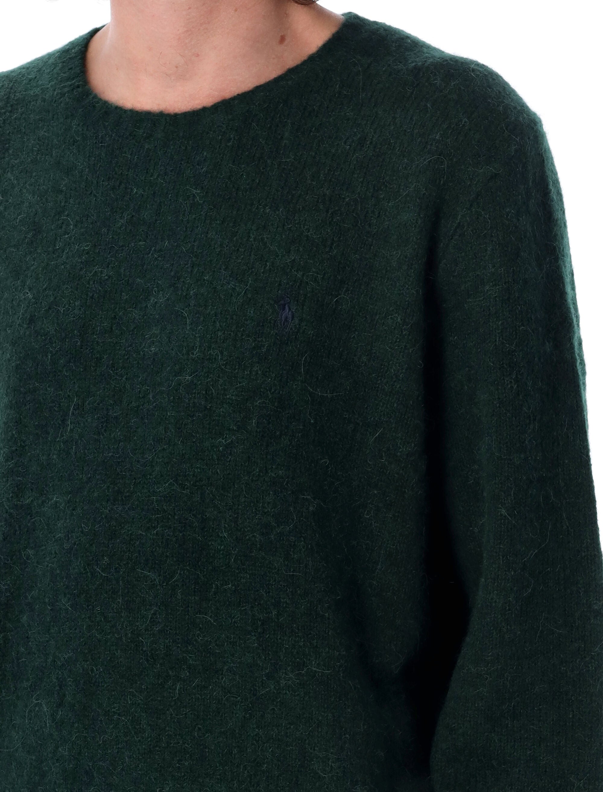 DARK GREEN WOOL BLEND SWEATER Polo Ralph Lauren
