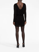 CUPRO BLACK DRESS Saint Laurent