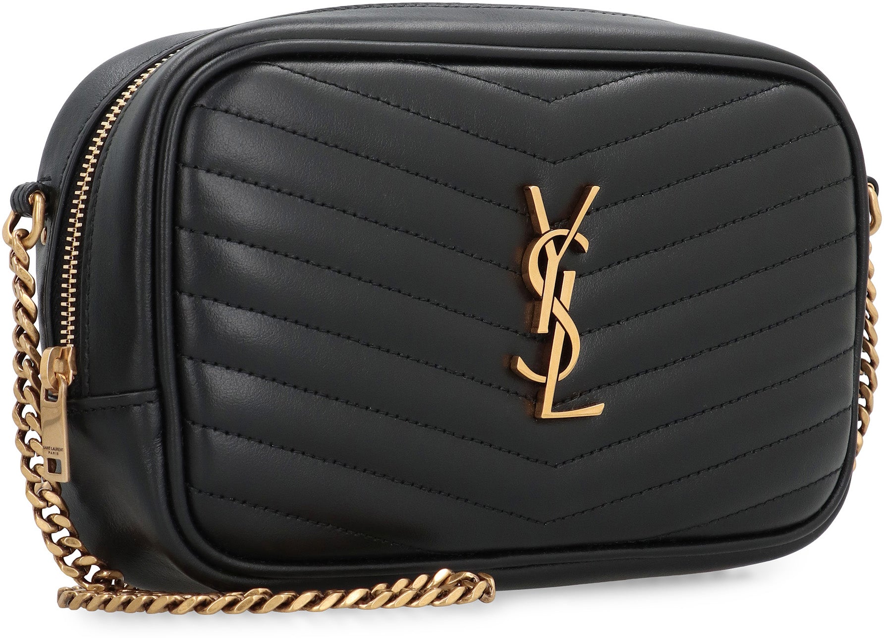 LOU LEATHER MINI CROSSBODY BAG Saint Laurent
