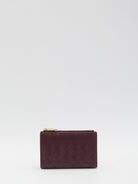 INTRECCIATO BI-FOLOD MEDIUM WALLET Bottega Veneta BORDEAUX QT