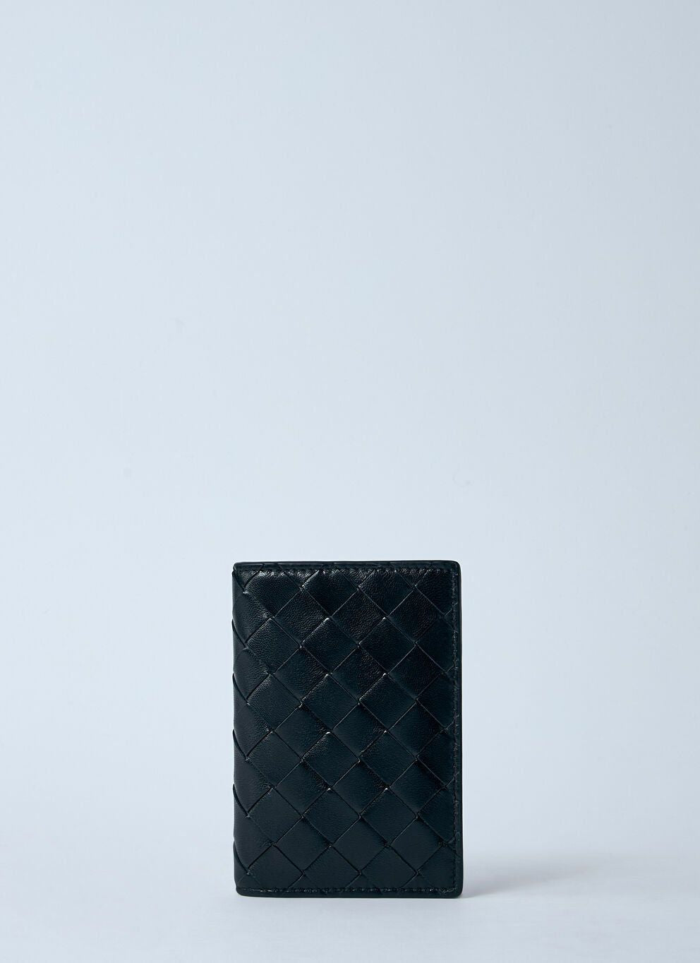WOVEN PASSPORT HOLDER Bottega Veneta BLACK UNI