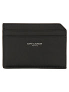 PORTACARTE APERTO Saint Laurent BLACK UNI