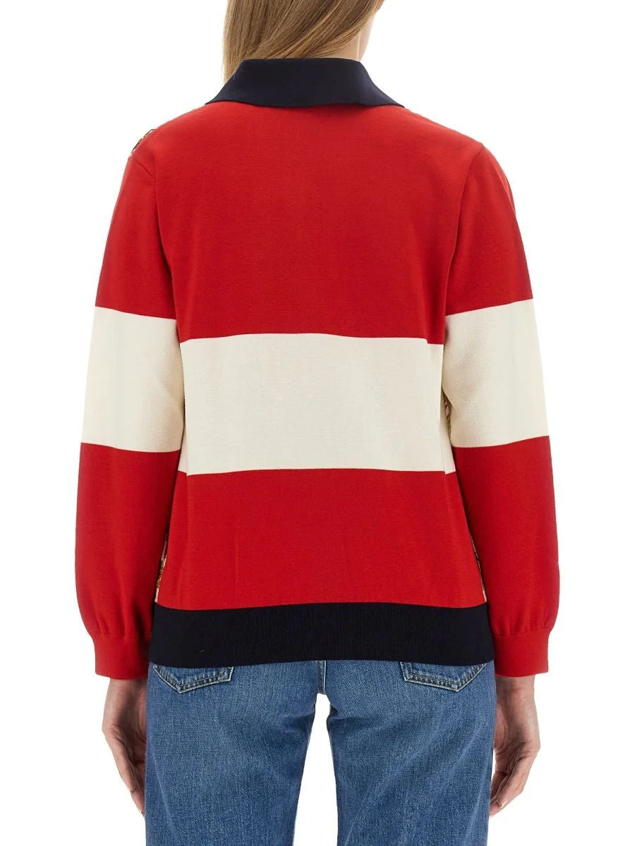 EXTRA FINE WOOL CARDIGAN WITH PRINT Gucci