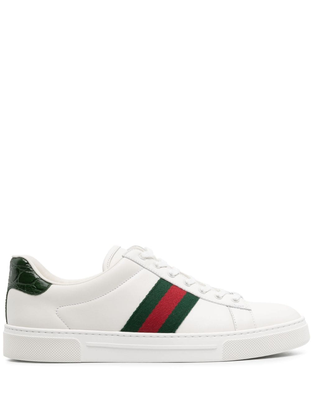 ACE LEATHER SNEAKERS Gucci WHITE 41