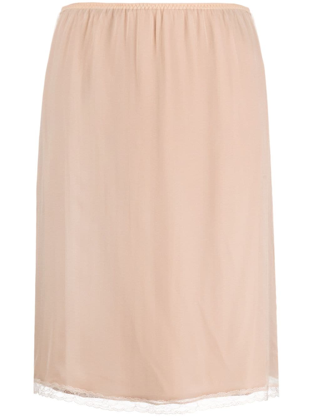 SILK CHIFFON SKIRT Gucci NUDE S