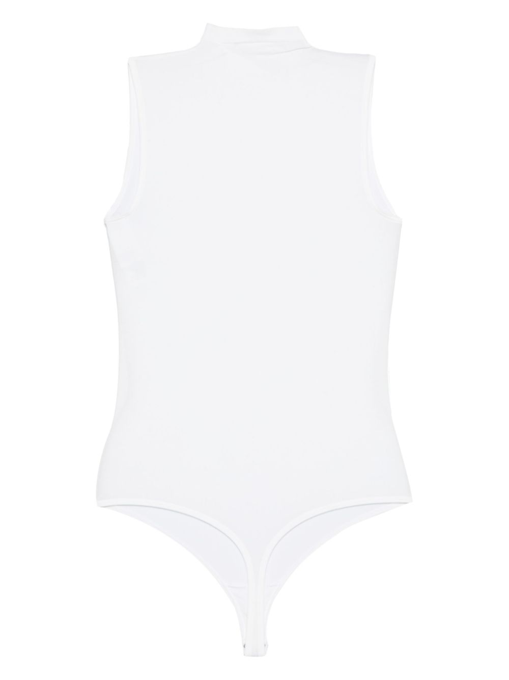 White Wolford modal blend bodysuit, back view
