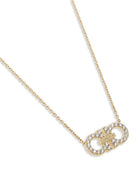 CRYSTAL EMBELLISHED GANCINI PENDANT NECKLACE Ferragamo