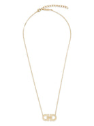 2 GANCI CRYSTAL NECKLACE Ferragamo GOLDEN UNI