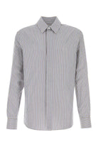 EMBROIDERED COTTON BLEND SHIRT Bottega Veneta STRIPPED 48