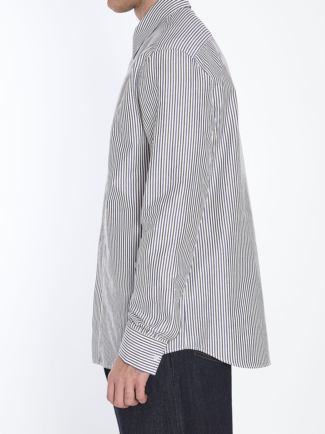 EMBROIDERED COTTON BLEND SHIRT Bottega Veneta