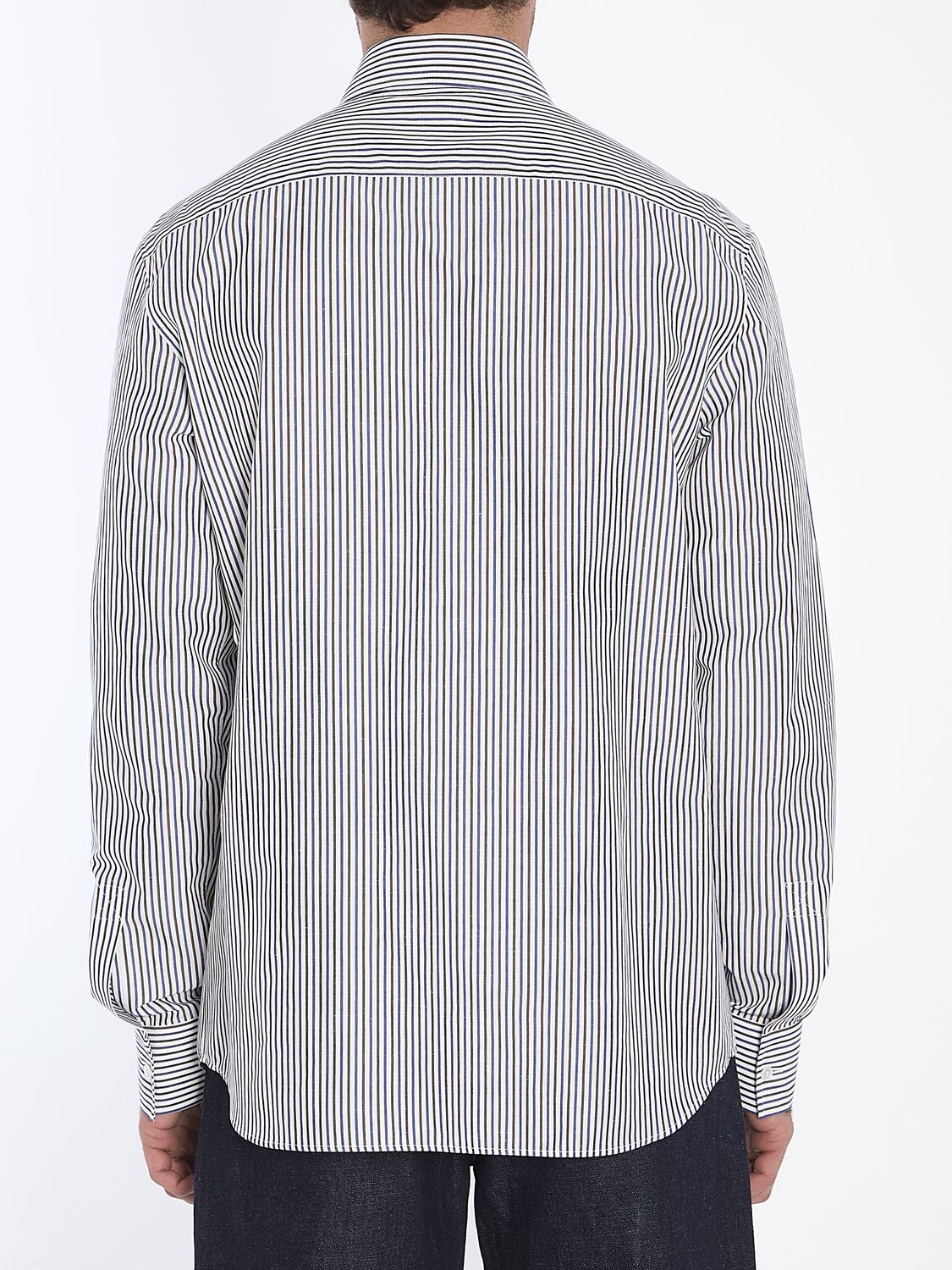 EMBROIDERED COTTON BLEND SHIRT Bottega Veneta