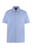 SHORT SLEEVE COTTON SHIRT Gucci Light Blue 30