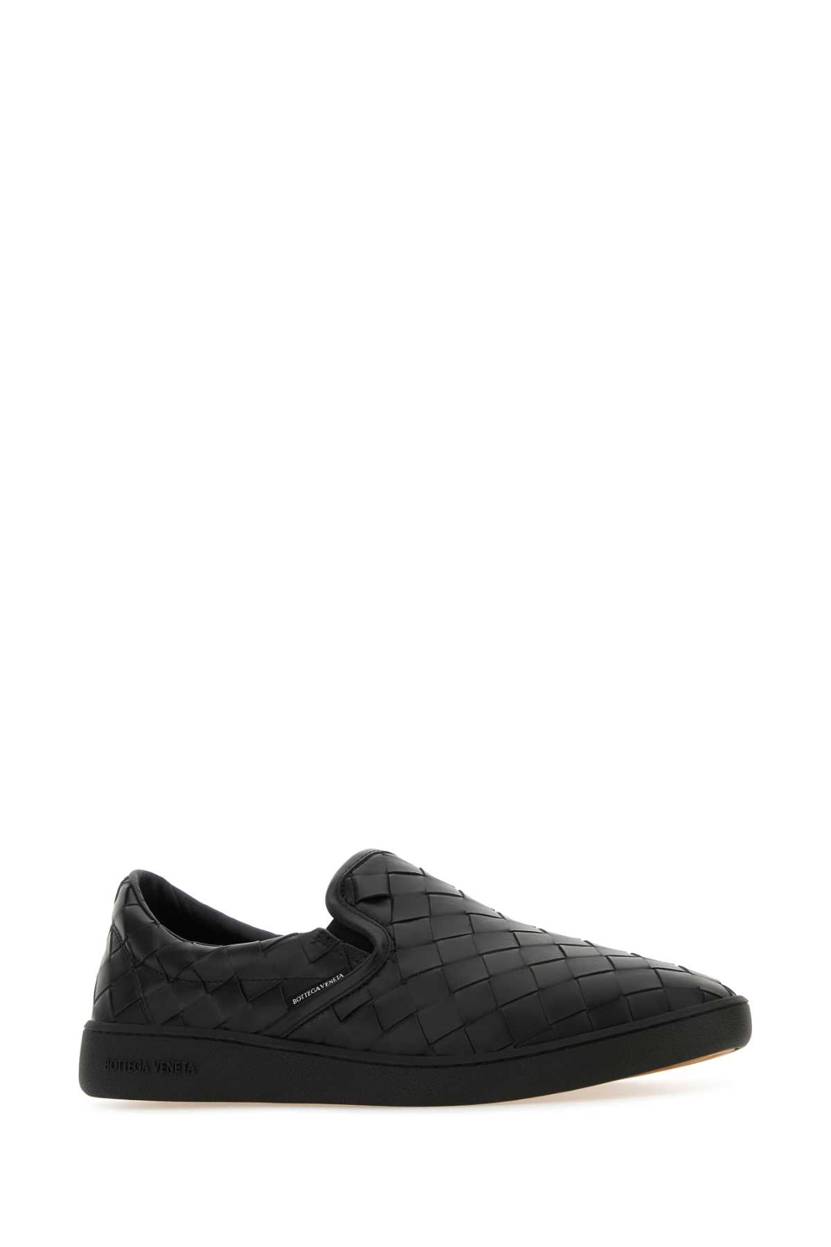 BLACK LEATHER SAWYER SLIP ONS Bottega Veneta