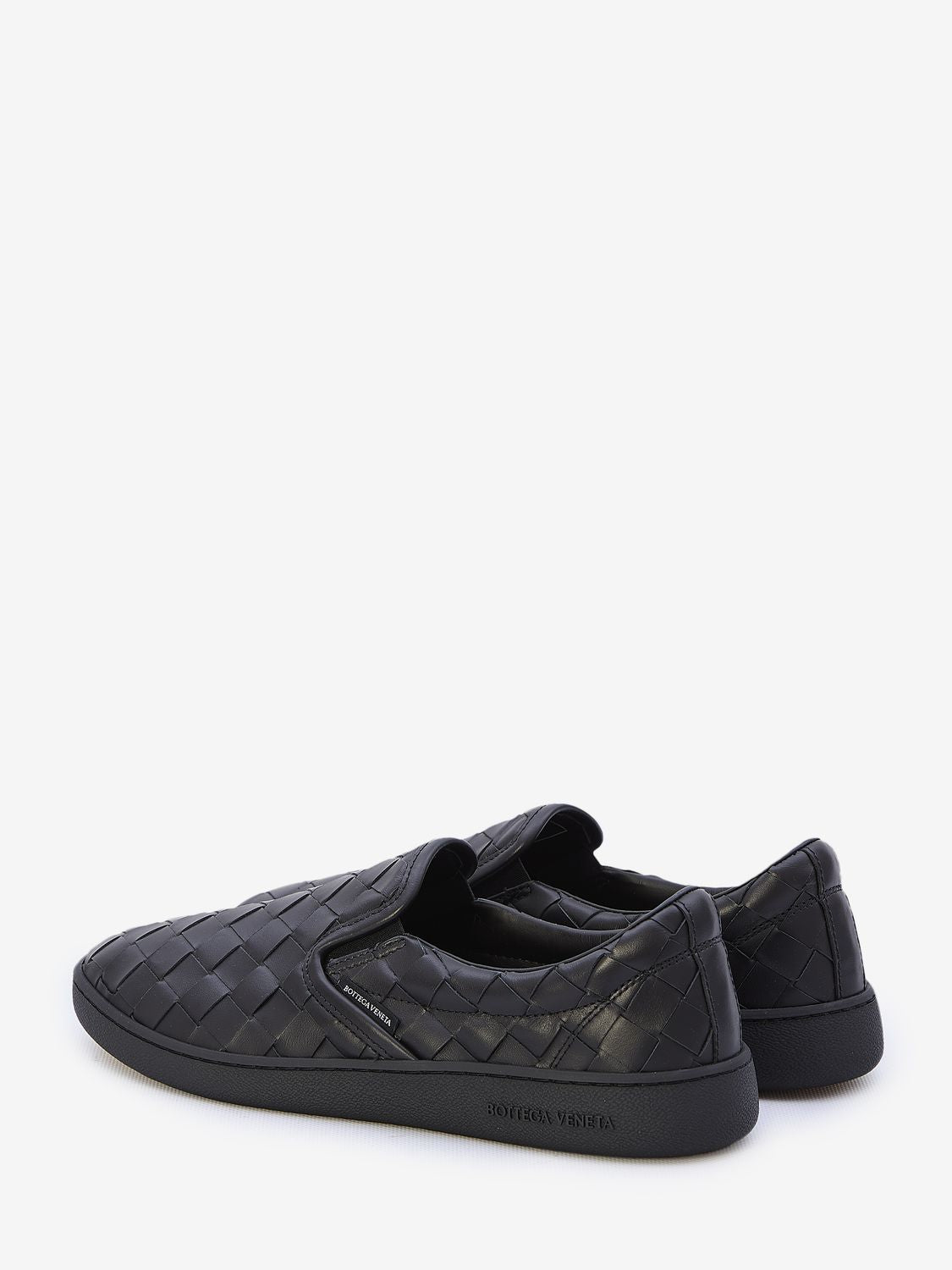 BLACK LEATHER SAWYER SLIP ONS Bottega Veneta