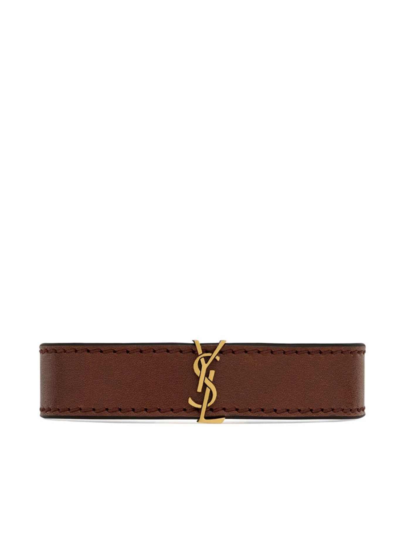 BROWN CALF LEATHER JEWELS Saint Laurent BROWN U