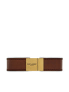 BROWN CALF LEATHER JEWELS Saint Laurent