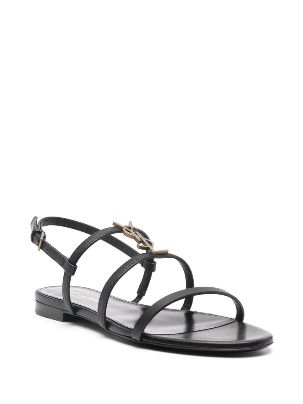 CASSANDRA LEATHER SANDALS Saint Laurent