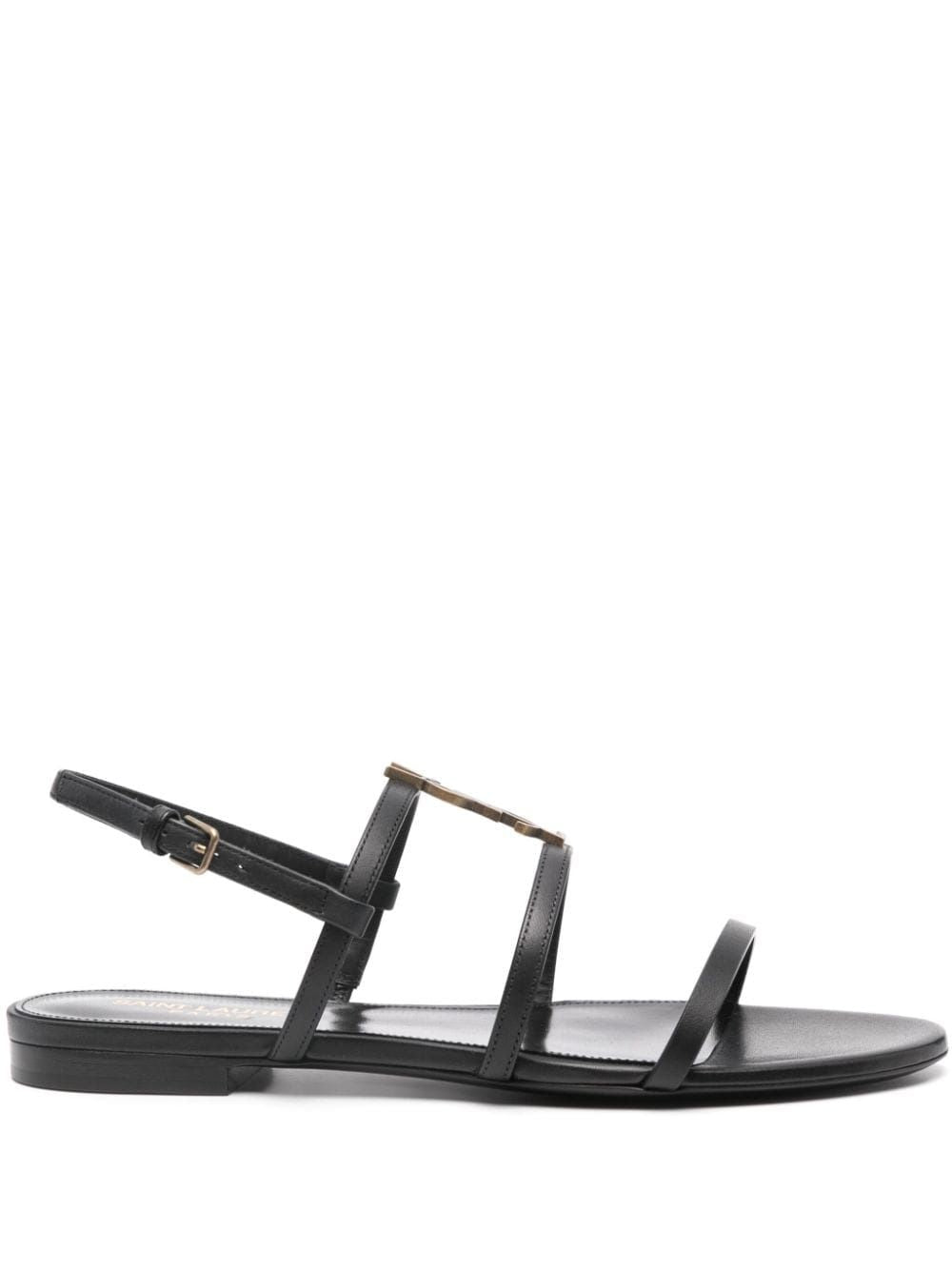 CASSANDRA LEATHER SANDALS Saint Laurent black 36