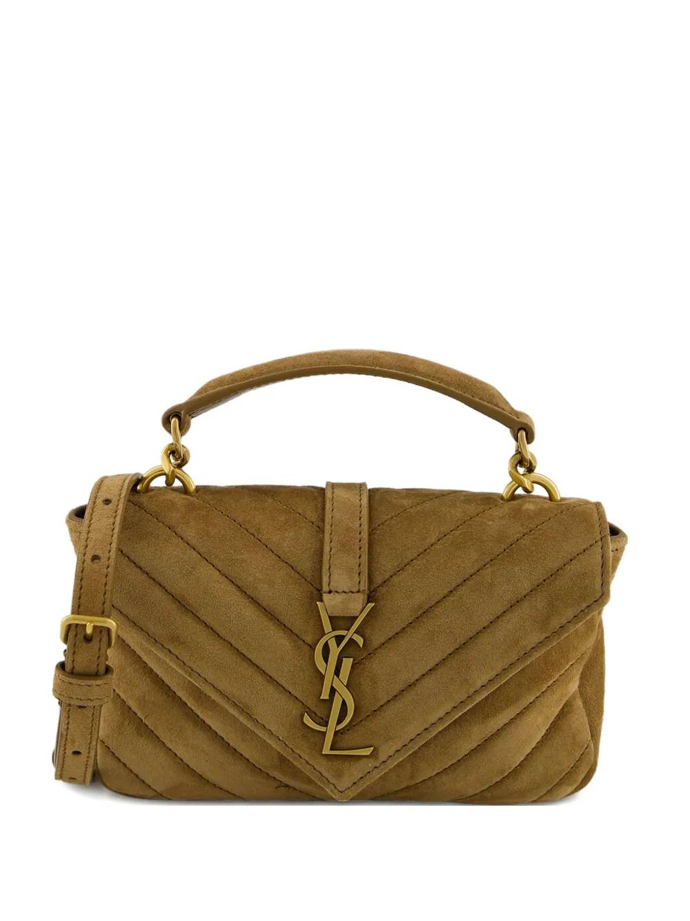 MINI COLLEGE CHAIN BAG Saint Laurent BEIGE UNI