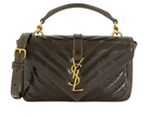 MINI COLLEGE CHAIN BAG Saint Laurent DARK GREEN UNI
