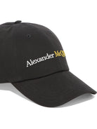 BLACK COTTON HAT Alexander McQueen