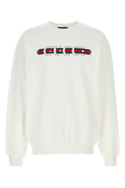 WHITE COTTON SWEATSHIRT Gucci WHITE S