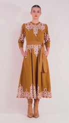 Embroidered Medina pattern detail on Beyond by Vera Harper dress