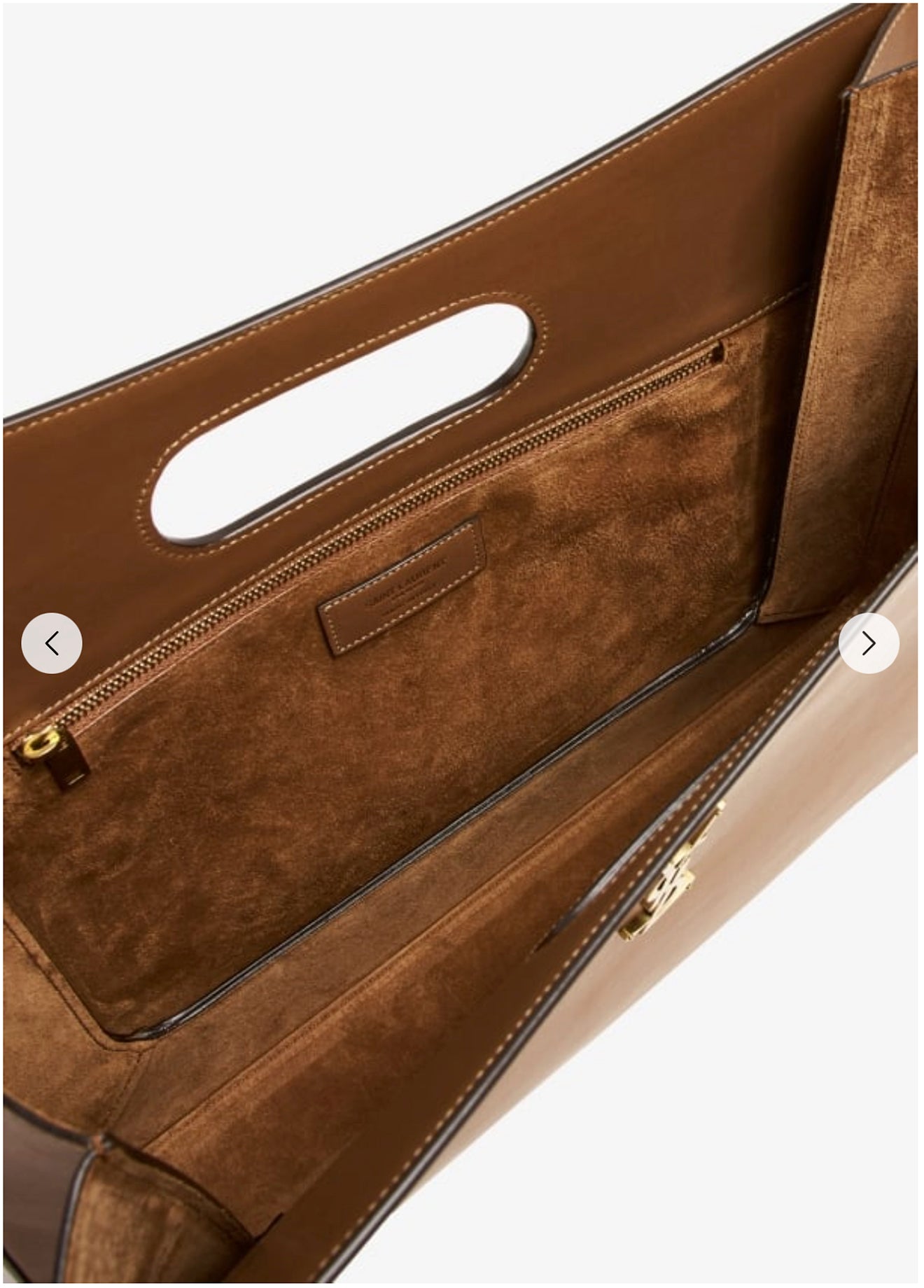 LEATHER BROWN HANDBAG Saint Laurent