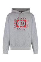 LOGO PRINT HOODIE Gucci grey S