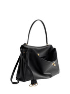 BLACK LEATHER LARGE RODEO HANDBAG Balenciaga