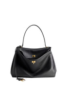 BLACK LEATHER LARGE RODEO HANDBAG Balenciaga BLACK TU