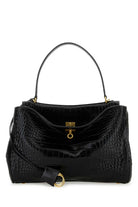 BLACK LEATHER RODEO HANDBAG Balenciaga BLACK TU