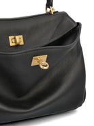BLACK LEATHER SMALL RODEO HANDBAG Balenciaga