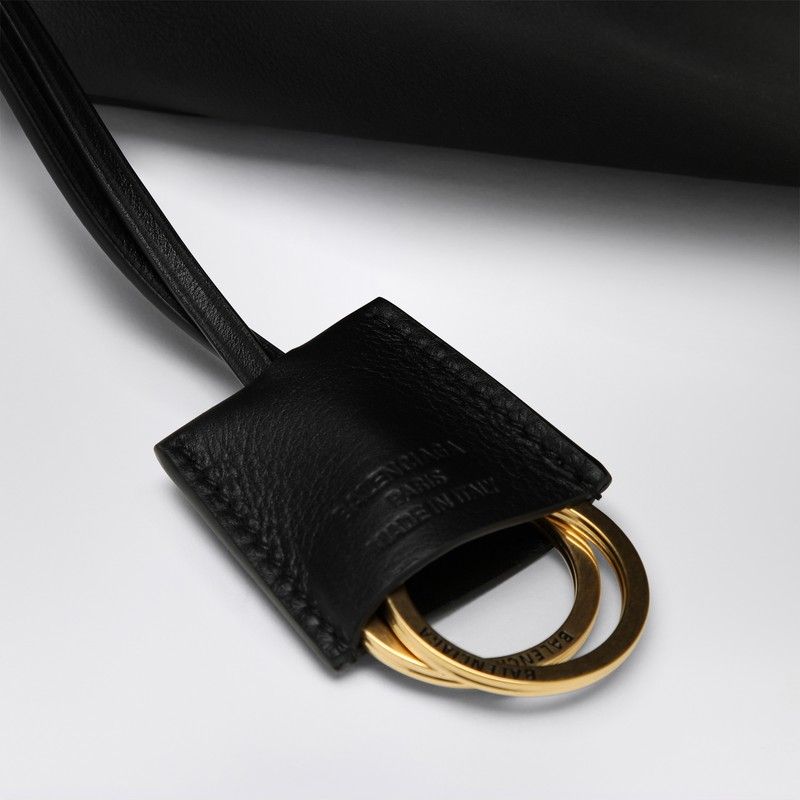 BLACK LEATHER SMALL RODEO HANDBAG Balenciaga