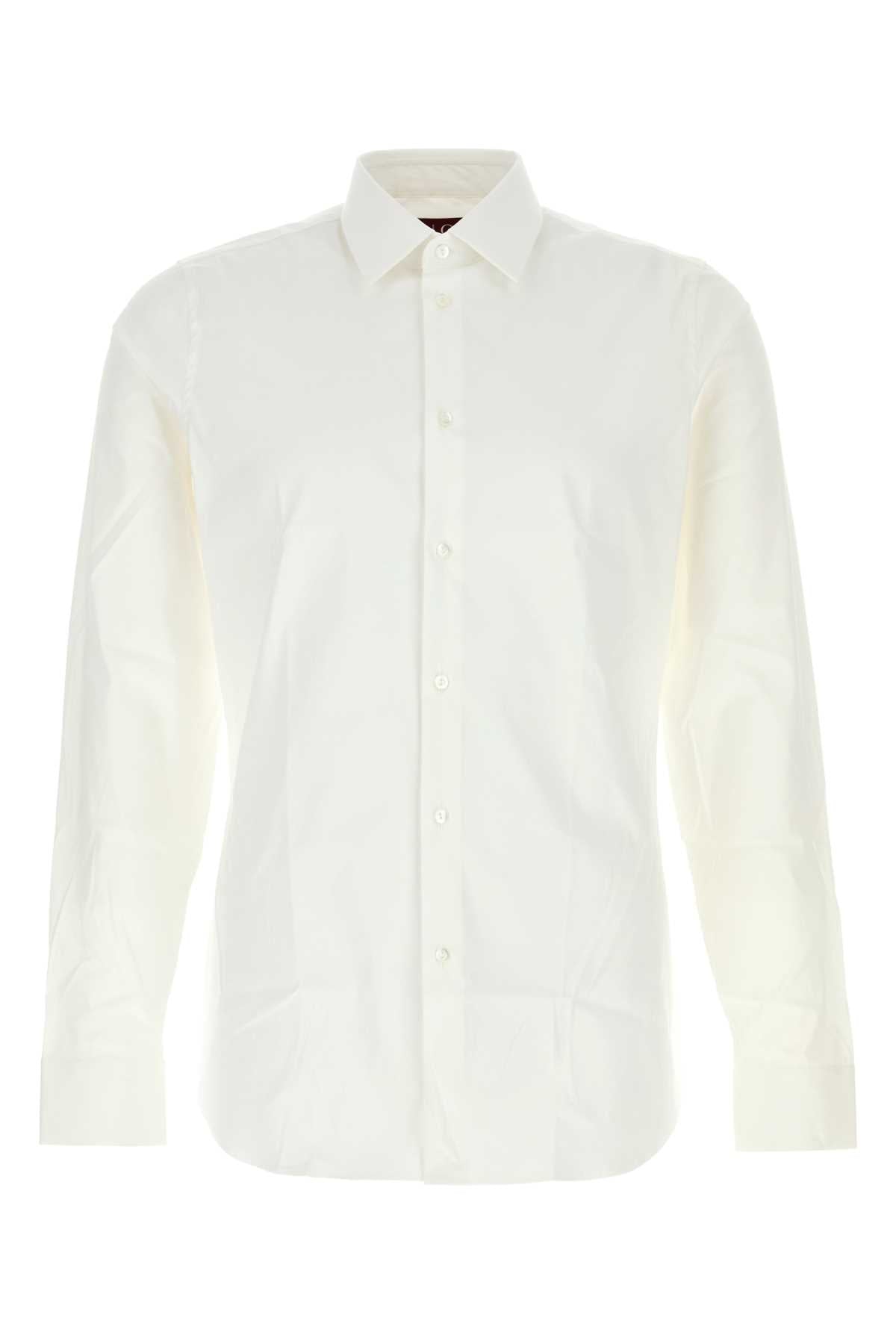 WHITE STRETCH POPLIN SHIRT Gucci WHITE 15