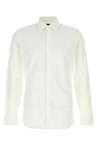 WHITE STRETCH POPLIN SHIRT Gucci WHITE 15