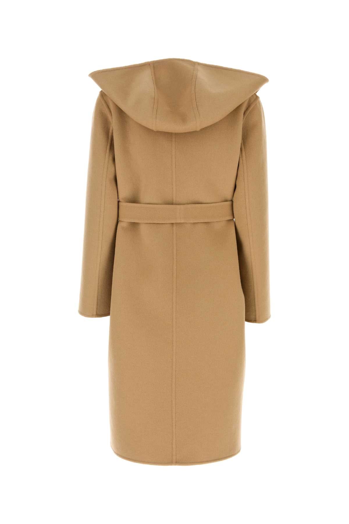 CAMEL WOOL BLEND REVERSIBLE COAT Gucci