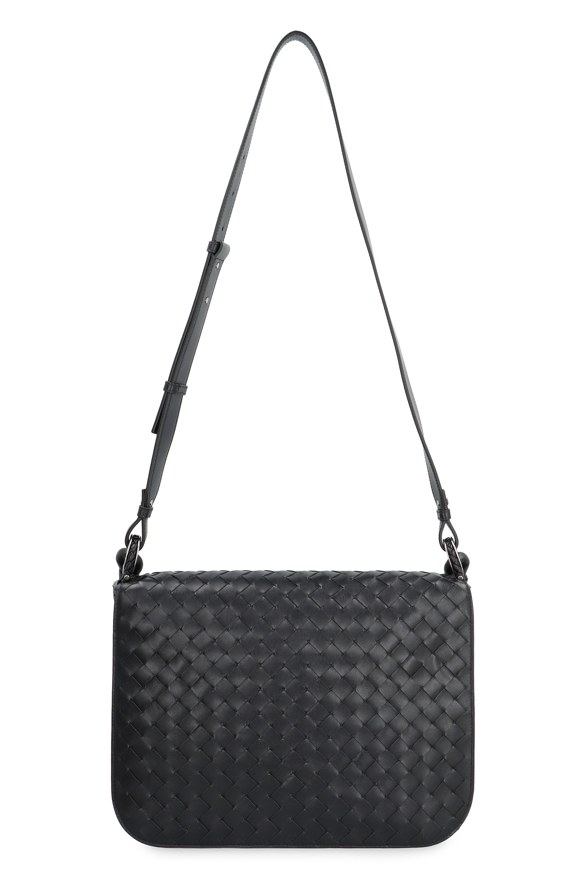 BLACK MESSENGER SWING BAG Bottega Veneta