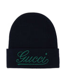 HAT WITH GUCCI EMBROIDERY Gucci BLUE M