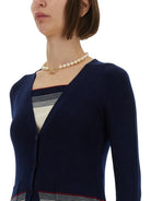 NAVY BLUE WOOL CARDIGAN Valentino Garavani