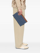 BLUE COTTON CLUTCHES Fendi