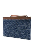 BLUE COTTON CLUTCHES Fendi