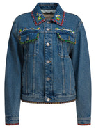 LIGHT BLUE COTTON JACKET Valentino LIGHT BLUE 44