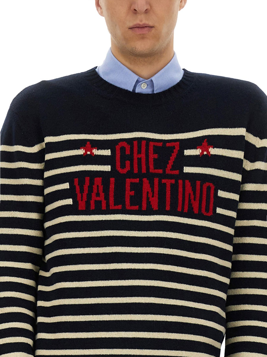 MULTICOLOUR VIRGIN WOOL SWEATERS Valentino