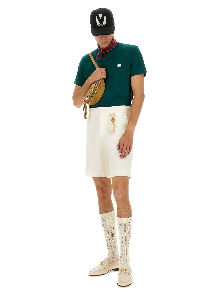 GREEN COTTON T-SHIRTS Valentino