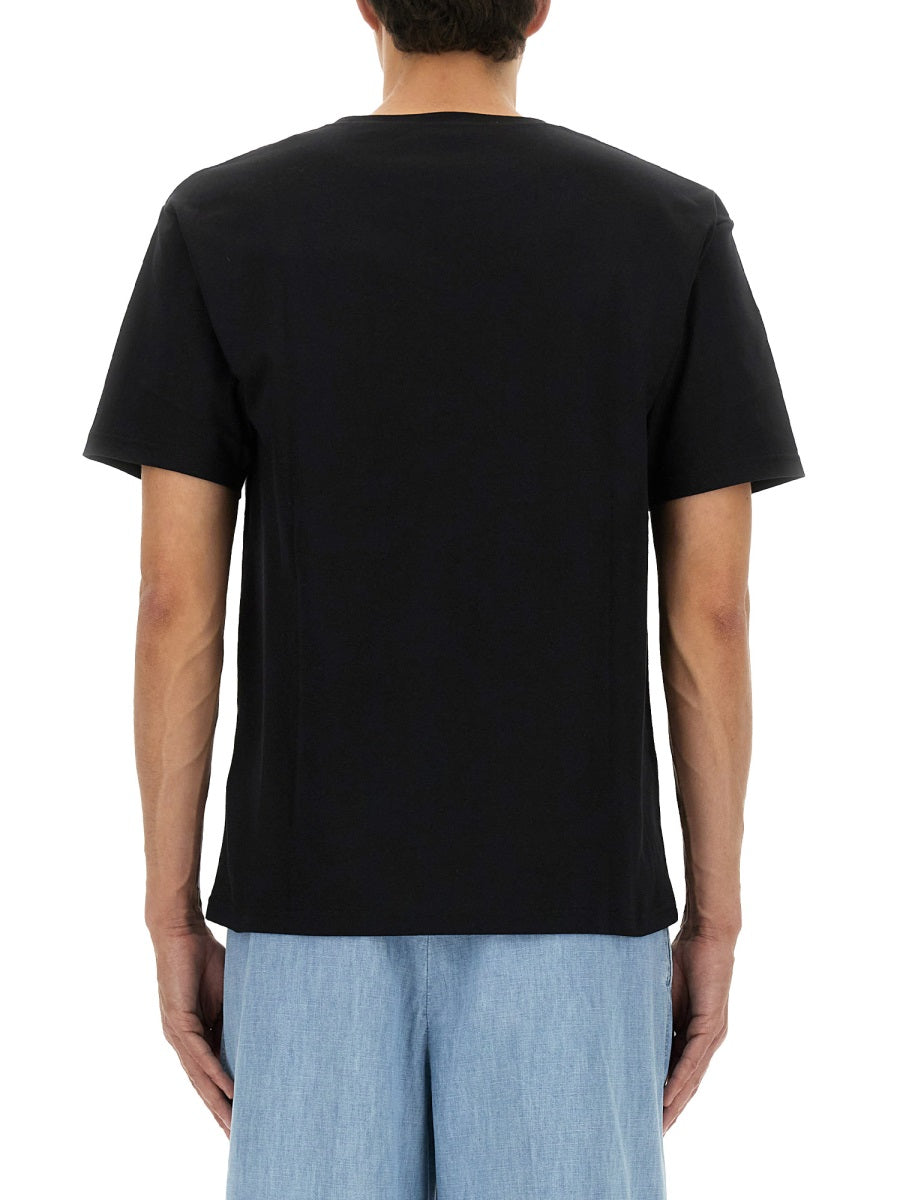 BLACK COTTON T-SHIRT Valentino Garavani