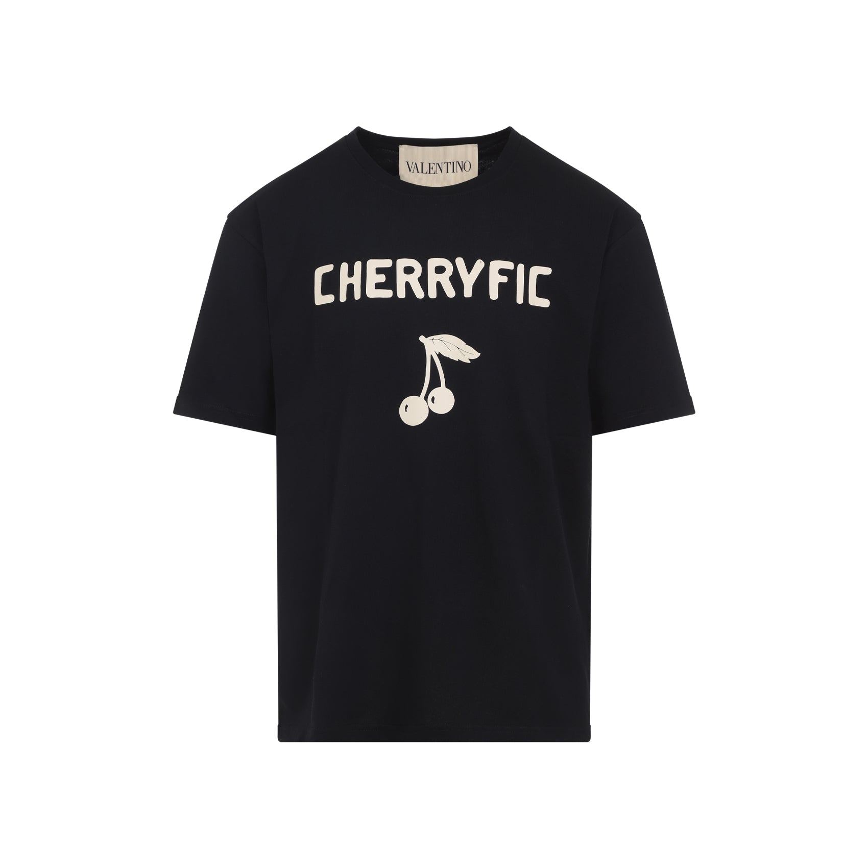 BLACK COTTON T-SHIRT Valentino Garavani BLACK M